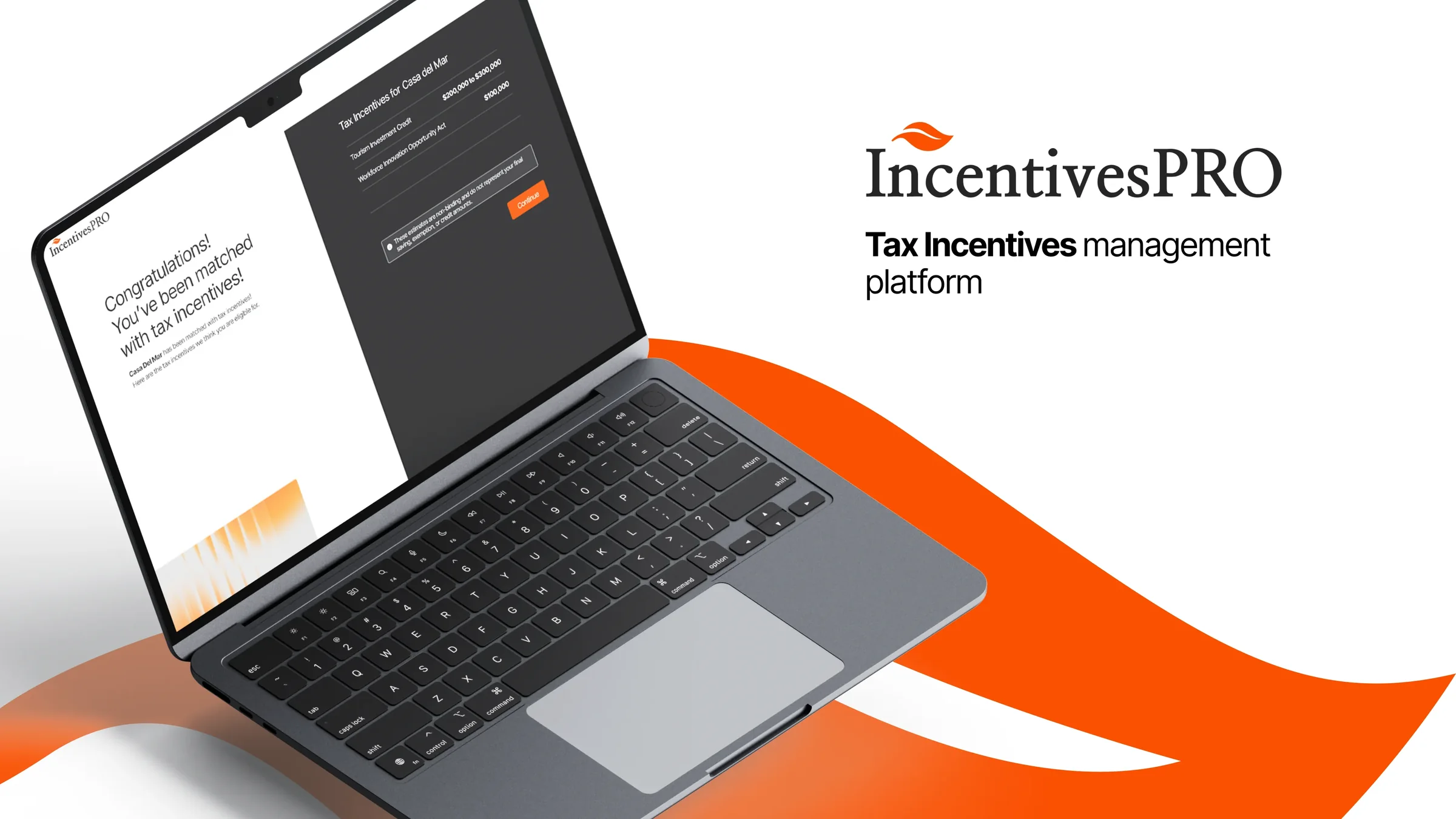 IncentivesPRO website on a laptop