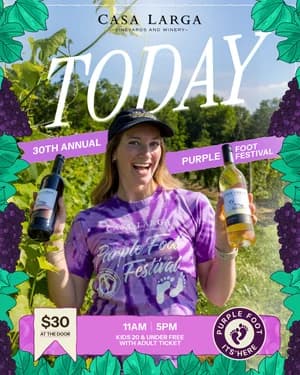 Post de Casa Larga para la edición número 30 del Purple Foot Festival, “Today”